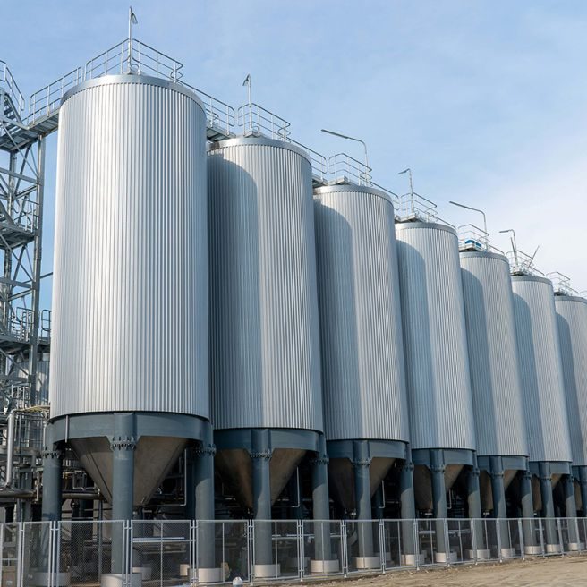 Stainless storage tanks